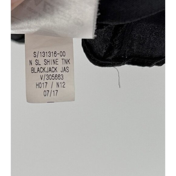 Old Navy Plus Size Sheer Shiny Satin Black Tunic Blouse XXL Event Classic Preppy - Picture 7 of 12